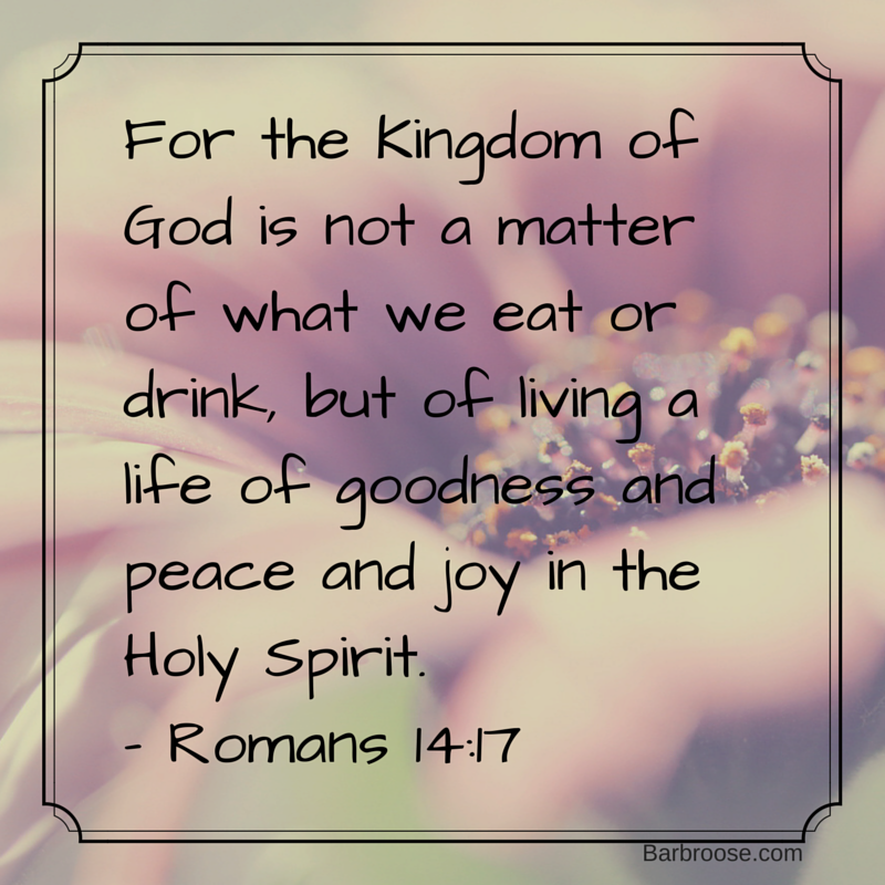 Beautiful Devotional #4: Focus on God, not on food!