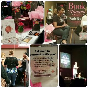 Thanks to my friend, Andrea Lyn of Proclaim FM 102.3 for taking these photos and creating this lovely collage of my book signing!