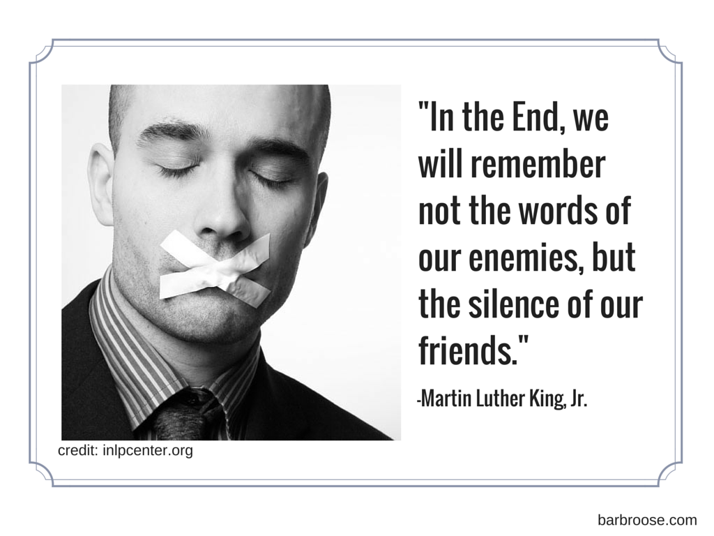 MLK - silence quote